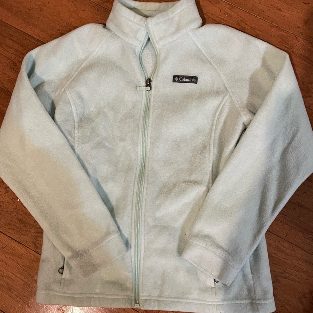 Columbia Girls Soft Blue Fleece Jacket